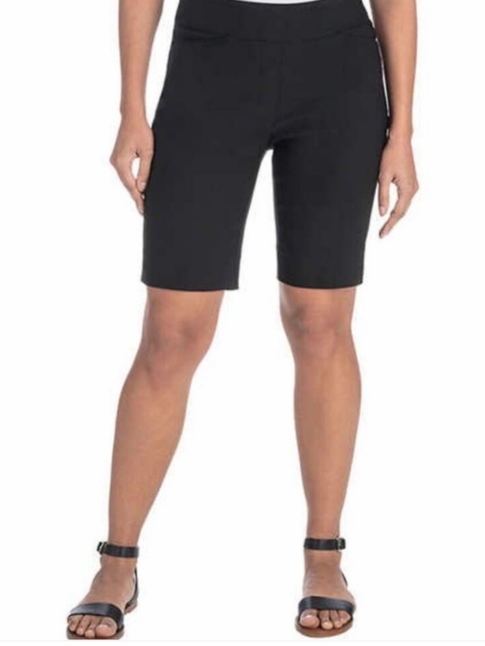 Hilary Radley Black Bermuda Shorts, XXL